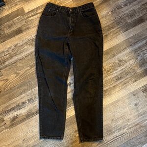 Liz Claiborne Black Straight Leg Women's Jeans 100% cotton / DG13